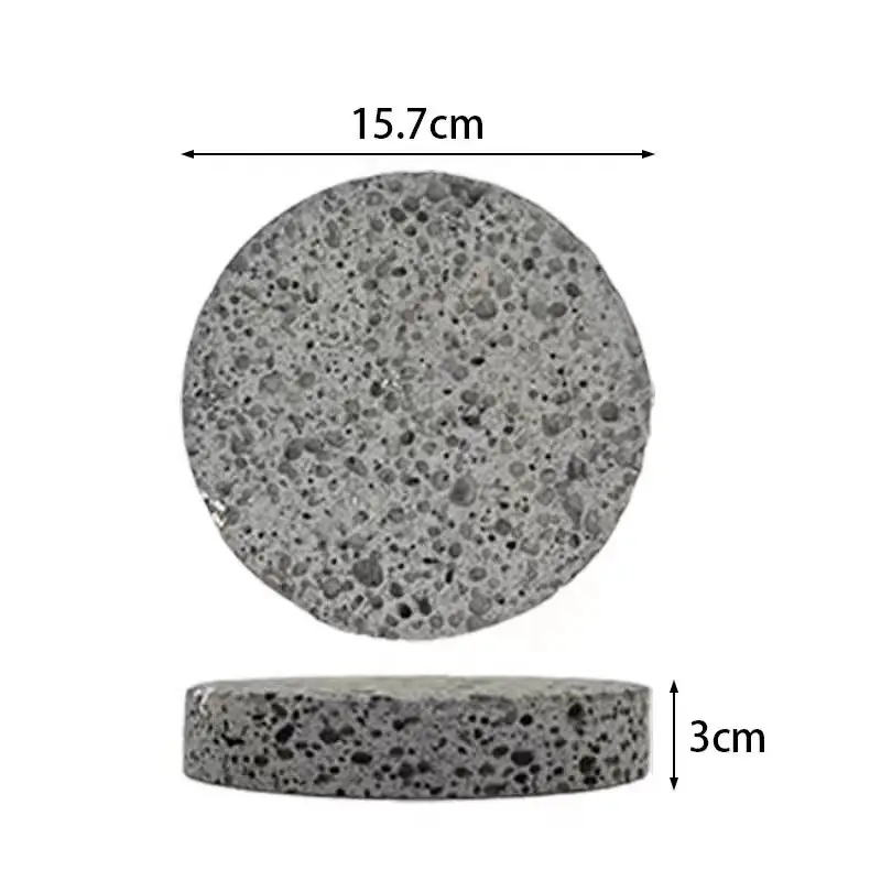 Natural stone square baking pan, suitable for one person, non-smoking, multi-functional, can grill steak, barbecue, cheese