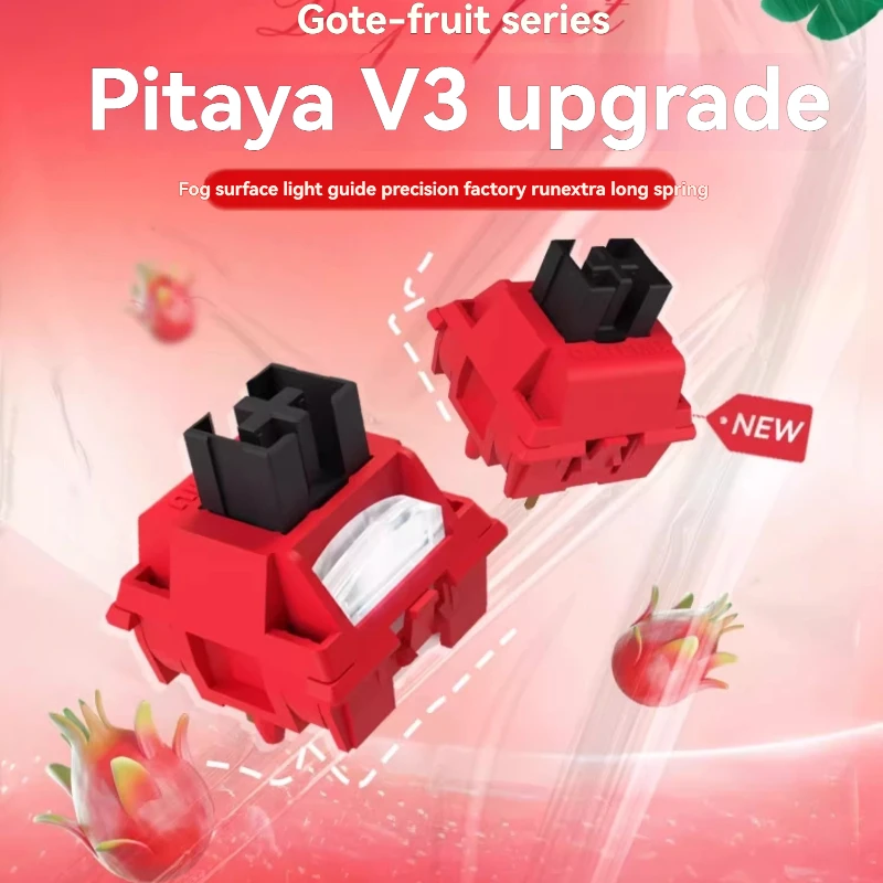 

Gothic Dragon Fruit Switch V3 Precision Factory Lubrication RGB Gamer Customized Mechanical Keyboards 5-foot Linear Switch Gift