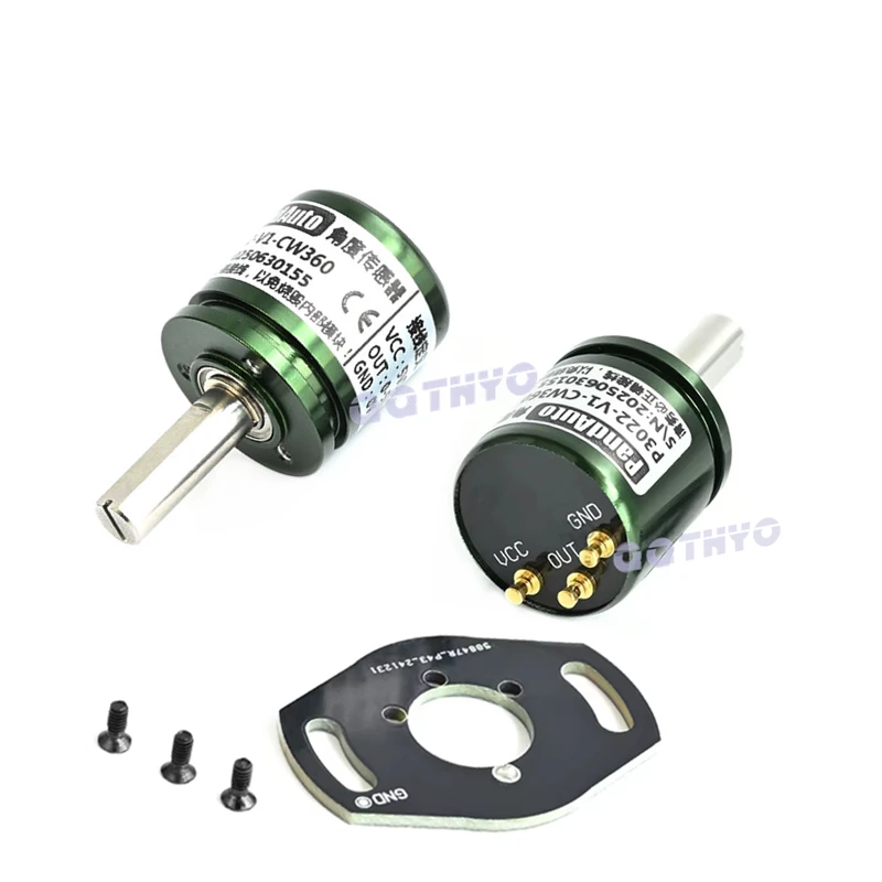 1Pcs New P3022-V1-CW360 5VDC Rotary Hall Angle Sensor 0-360 Degree Circle Magnetism 0-5V 0-3V3DC IIC SPI SSI ABZ output