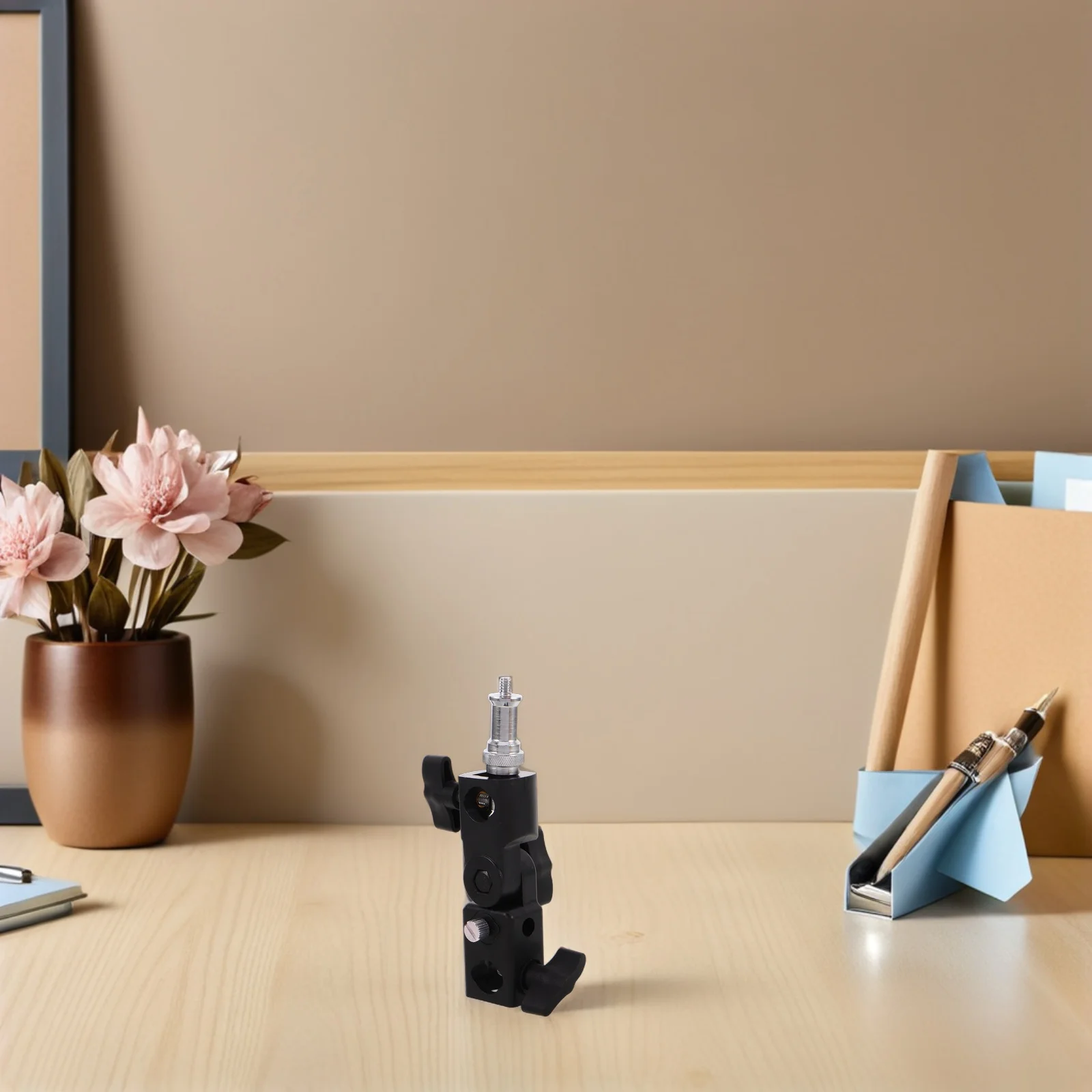 

Photography Light Stand Clamp: Portable Umbrella Mount Holder Tripod Adapter Kit For Flash Lighting Studio Outdoor Shoots