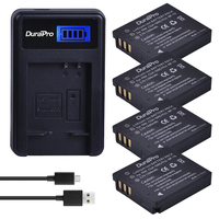 DuraPro CGA-S005 CGA S005 Battery+LCD USB Charger for Panasonic Lumix DMW-BCC12 DMC-LX1 LX2 LX3 FX3 BCC12 For FUJI NP-70 NP 70