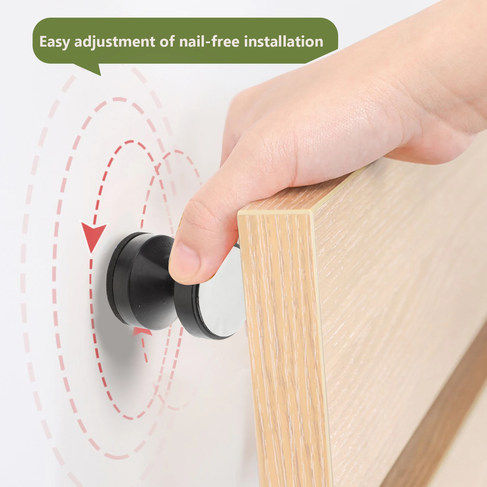 

2pcs Furniture Stabilizer Headboard Stopper Wall Fasteners Bed Frame Anti Shake Tool Adjustable Noise Reduction Bedroom Living