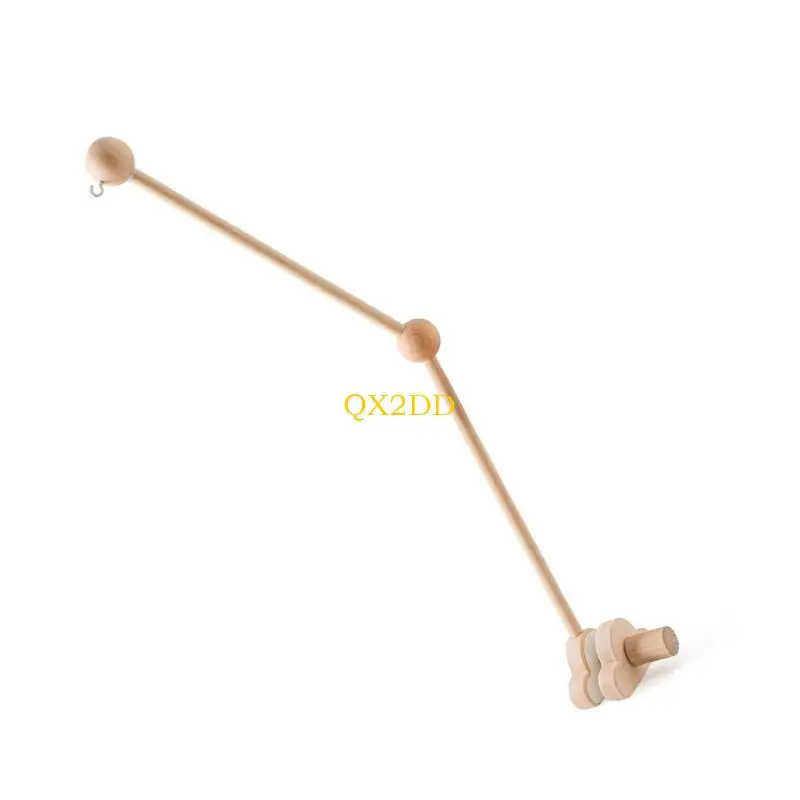 Supporto mobile per lettino per bambini in legno naturale QX2D con design a forma nuvola per stimolazione visiva Staffa da