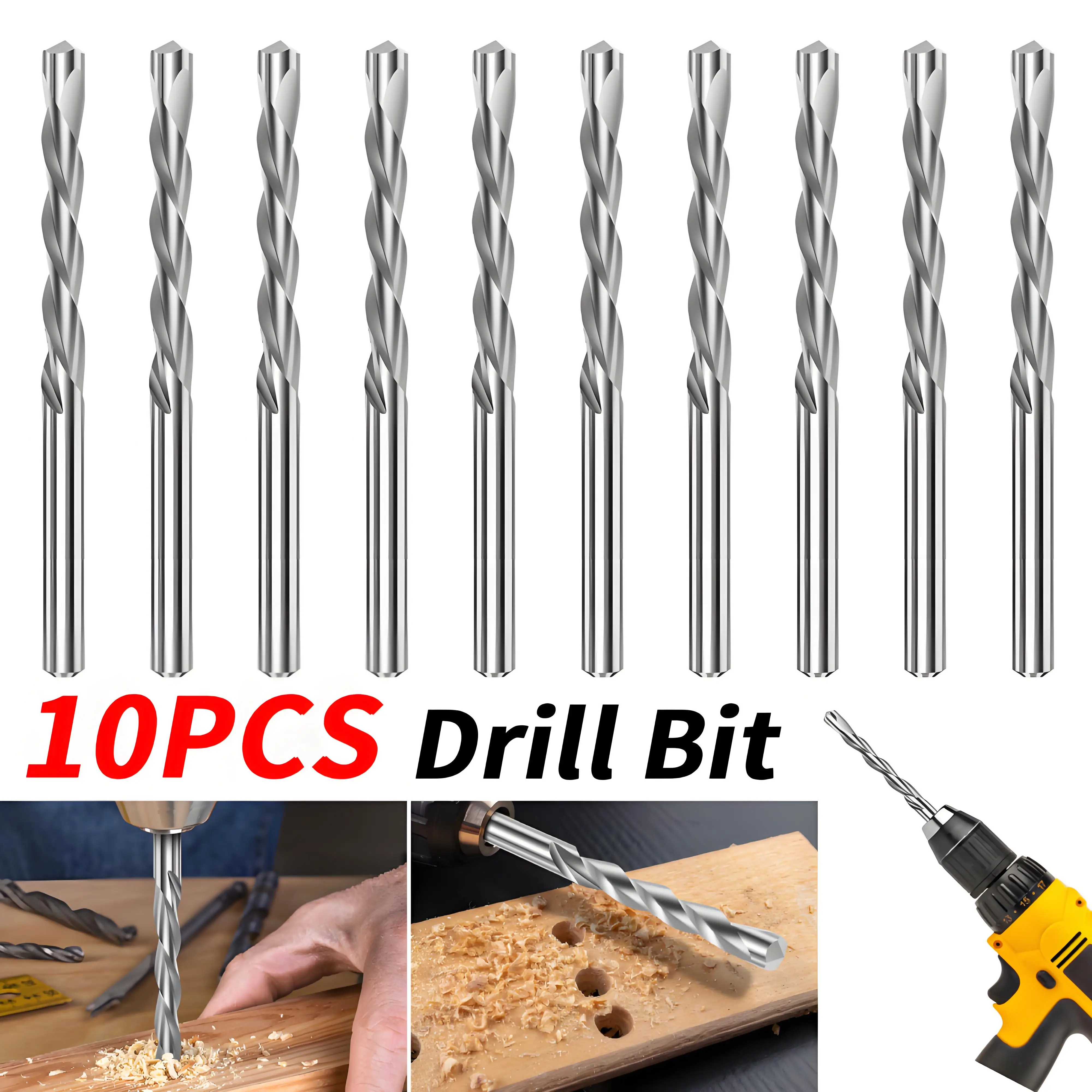 10 pçs brocas de roteador drywall 3/16 brocas de corte de drywall m2 velocidade espiral de aço para baixo roteador recorte rotativo guia de ponto