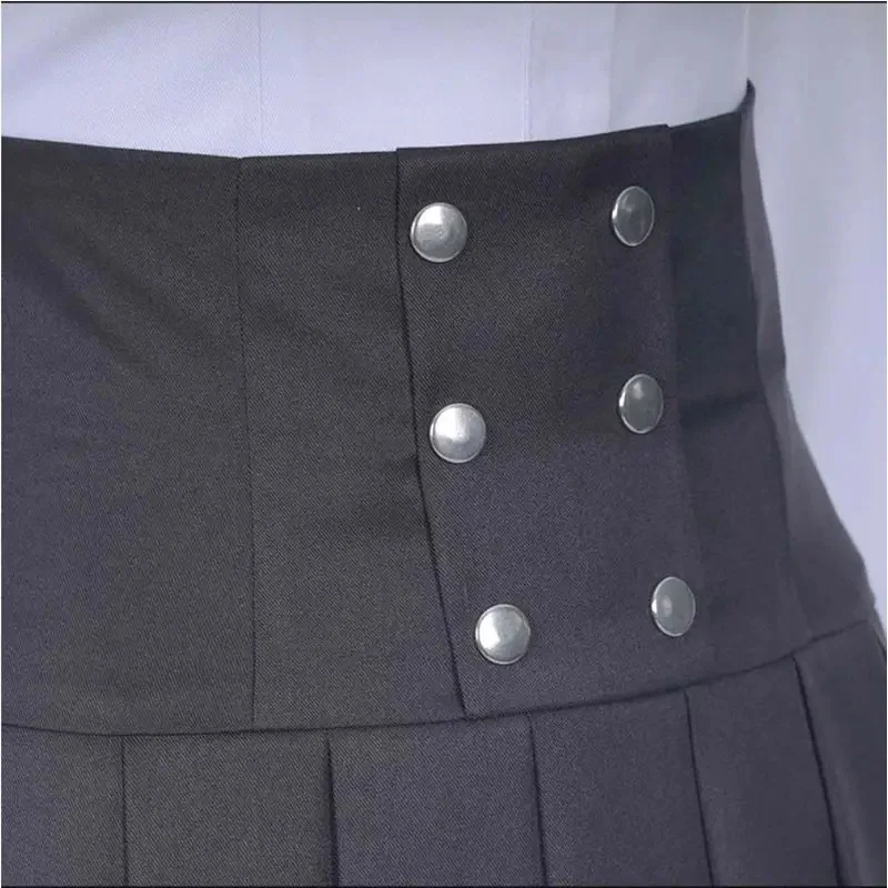 qq023Anime Danganronpa V3 Shirogane Tsumugi character female JK school uniform skirt cosplay costume