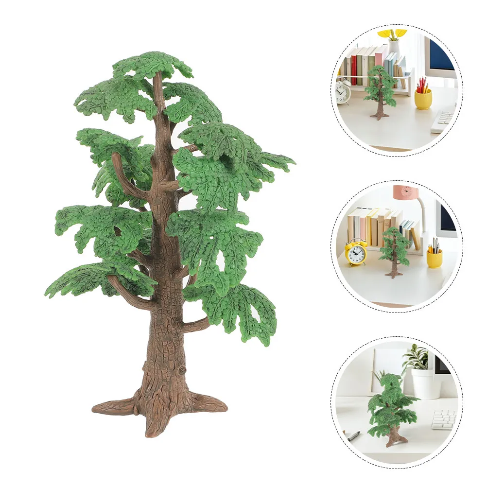 

2 шт. реалистичных миниатюрных деревьев для микродиорам, песочных столов, сцен, декора интерьера, искусственные маленькие деревья