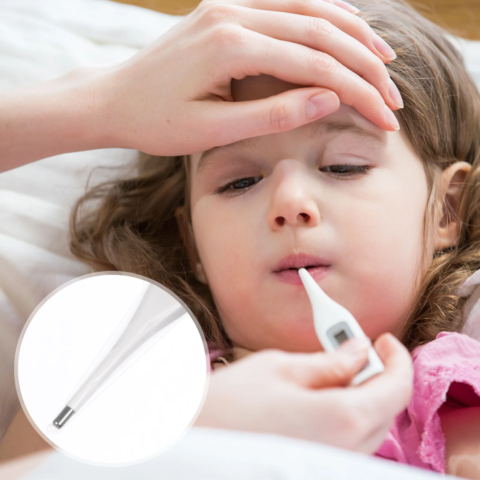 

100Pcs Thermometer Disposable Pe Material Protective Digital Thermometer Covers Sterile Germ Safety