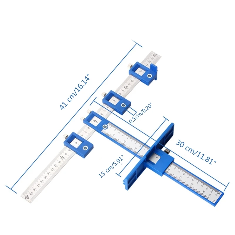 Règle guidage perçage, ouvre-trou positionnement multifonctionnel pour d'armoire, armoire, localisateur