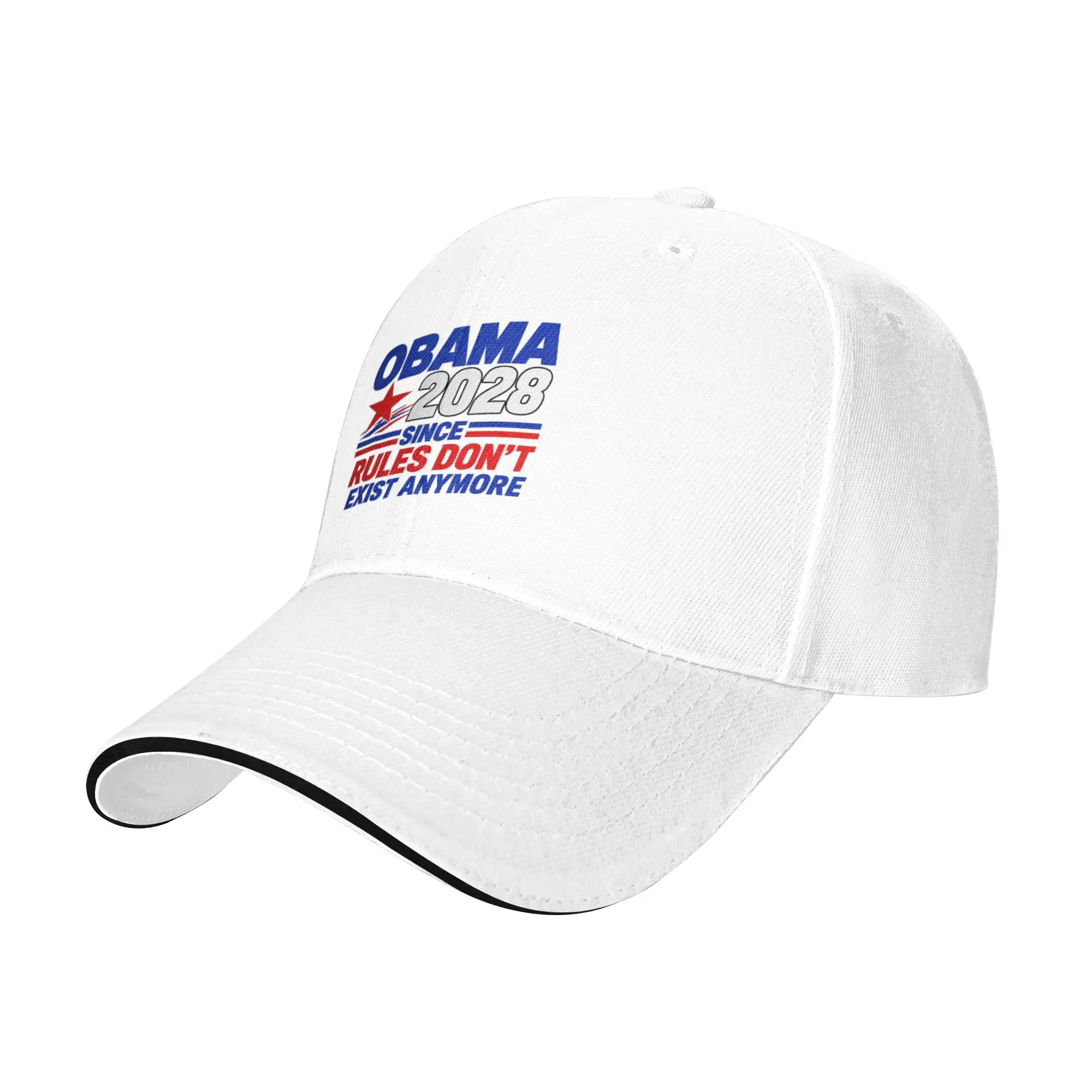 Obama 2028 Since Rules Don't Exist Anymore Baseball Cap  y2k Cute Hip Hop Hats Summer Men Women Tennis Skate Snapback Cap
