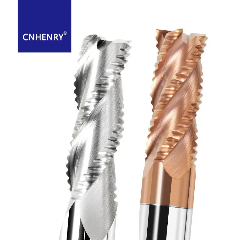 HRC55 Vollhartmetall-Schruppfräser mit 4 Schneiden aus Wolframstahl, CNC-Schruppfräser D1-8MM für Stahl und Aluminium