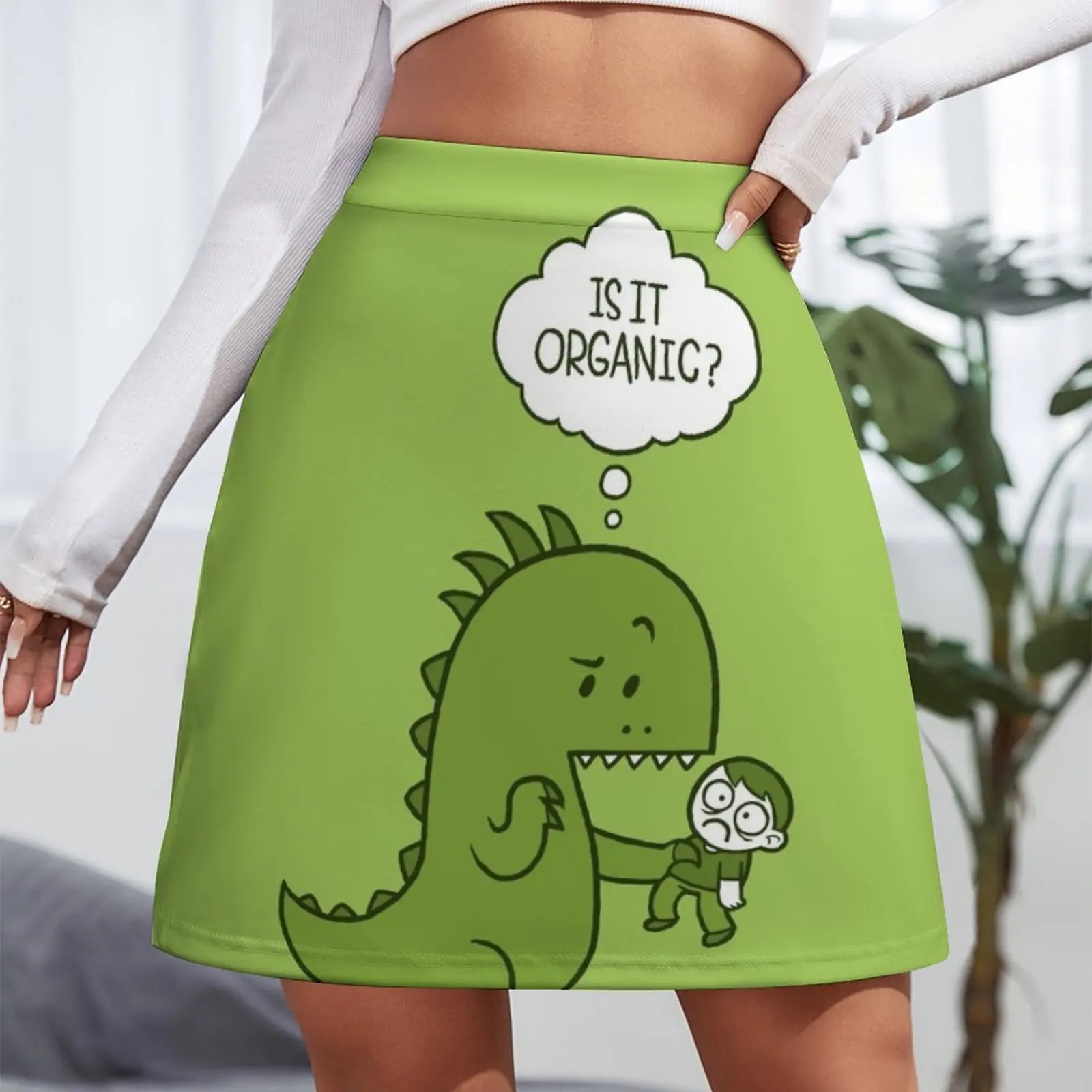 Organic Dinosaur Mini Skirt kawaii clothes Women's dress Korean clothing fairy grunge