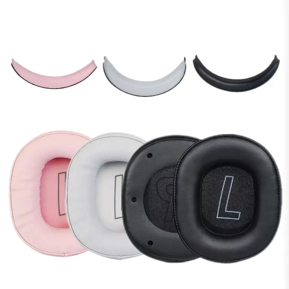 2Pcs New Foam Sponge Ear Pads Headset Earpads Replacement Ear Cushion Earmuff Accessories Headset Earmuff for Edifier HECATE G2