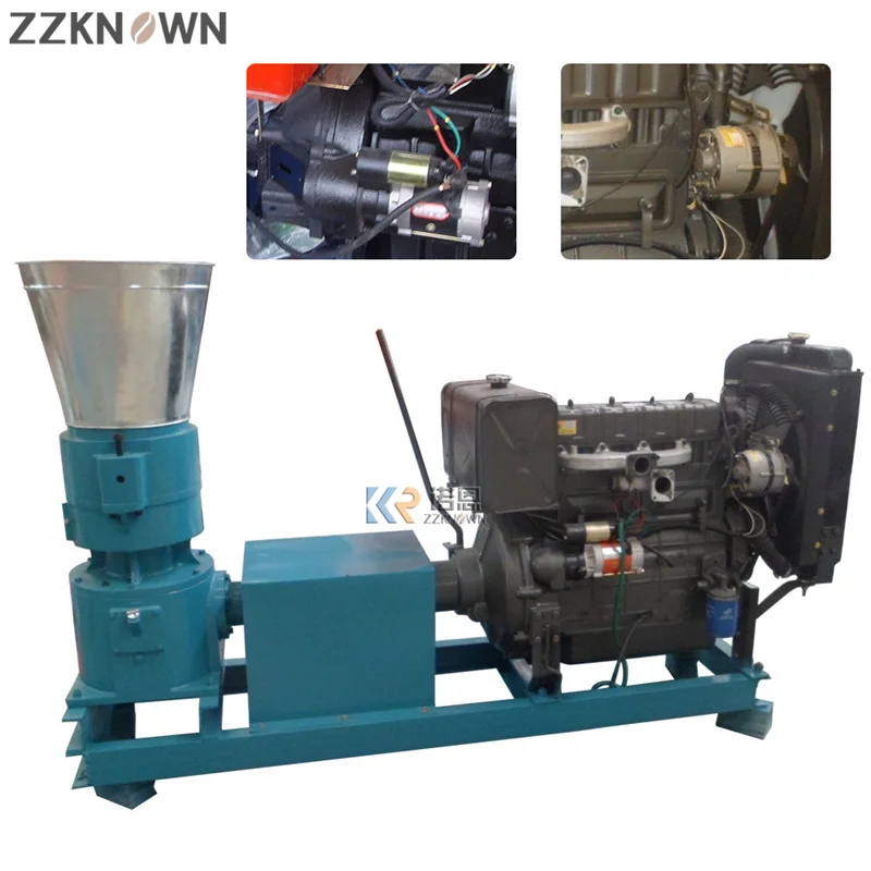 Мини-машина для изготовления куриных кормов, мельница для домашнего скота, экструдер, оборудование для фермы, корм для мелких птиц, гранулятор для кормов для домашних животных