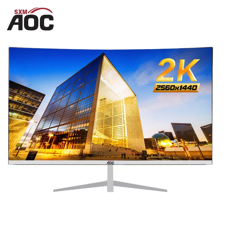 Изогнутый монитор AOCSXM 2K VA 27 дюймов HD 144 Гц/165 Гц 2560 × 1440 DP/HDMI