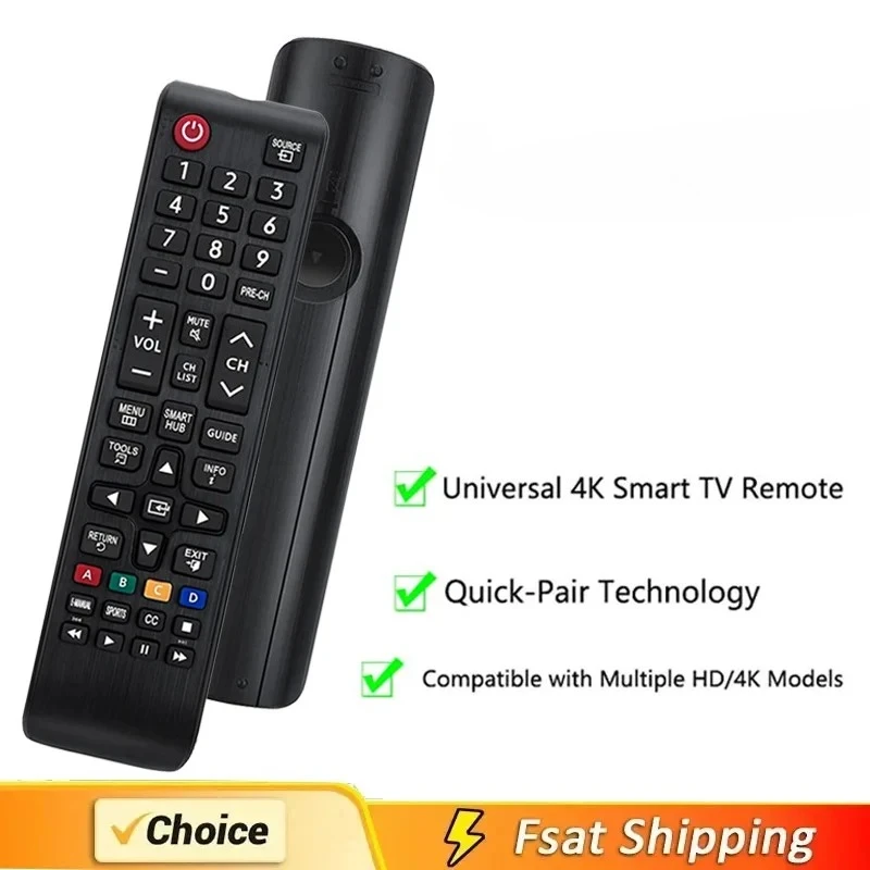 AA59-00741A Replacement Remote Control For Samsung TV AA59-0049 AA59-00666A AA59-00602A Remote Control For Samsung HD LED 4K TV