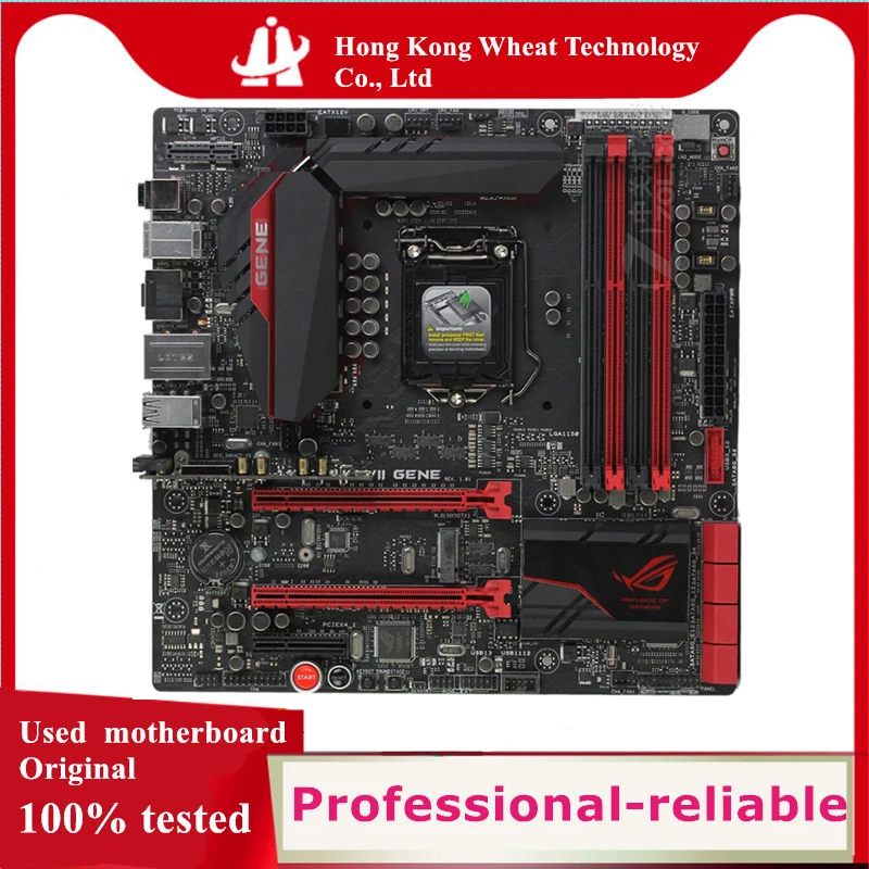 For Intel Z97 MAXIMUS VII GENE motherboard Used original LGA 1150 LGA1150 DDR3 32GB USB2.0 USB3.0 SATA3 Desktop Mainboard