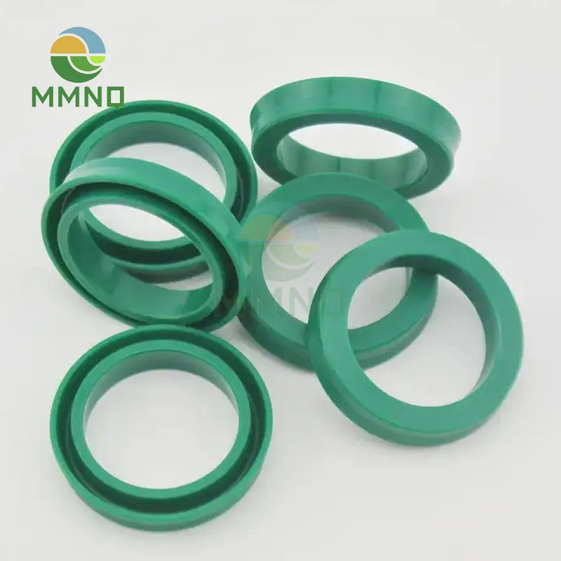 

2pcs EU 45*55*12.2 45x55x12.2 Polyurethane Dustproof Green Pneumatic Piston Rotary Shaft Rod Green O Ring Gasket Oil Seal