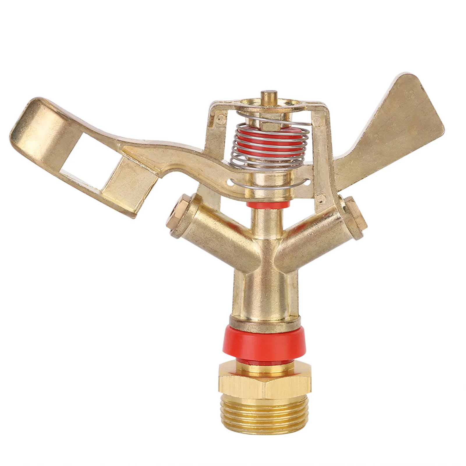 

G3/4in 25mm Male Thread Zinc Alloy Irrigation Garden Rocker Arm Sprinkler Nozzle Spray Irrigation Sprinkler Water Sprinkler