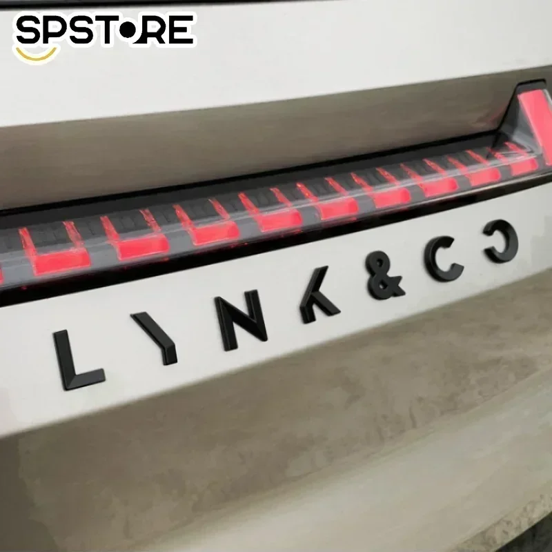 For Lynk & Co 08 Car 3D Stickers Body Rear Label Side Trim Decals Car Styling Decoration Sticker Auto Exterior Decor Accessories