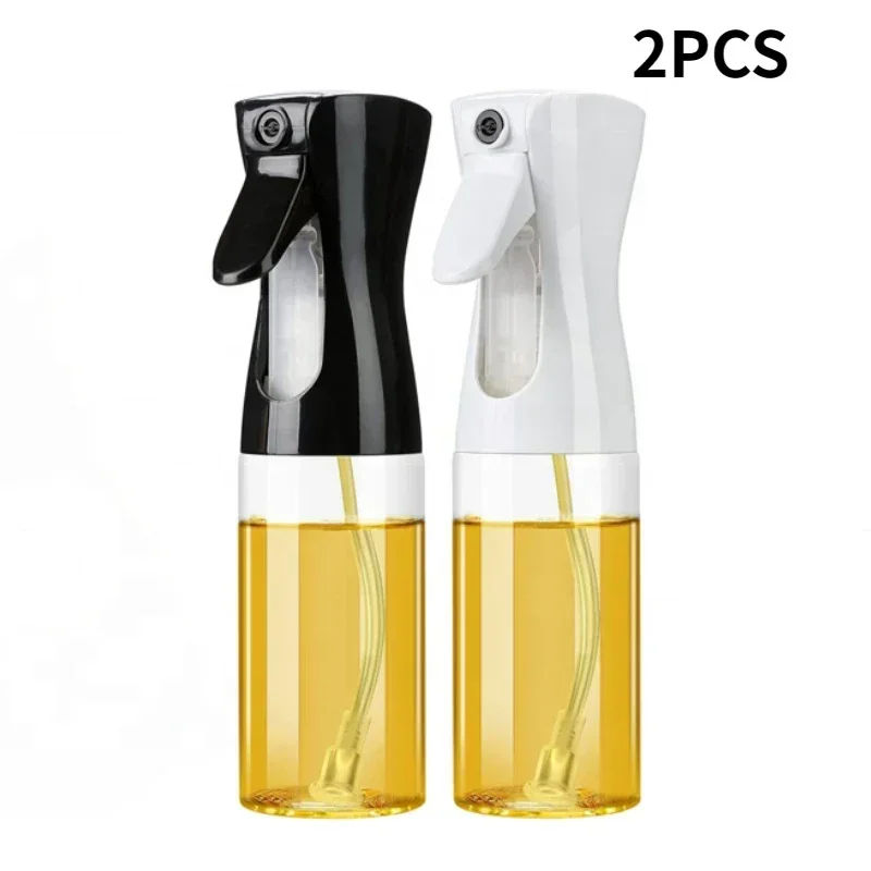 

2024 New 2Pcs/set Oil Spray Bottle Kitchen Cooking Olive Oil Dispenser Camping BBQ Baking Vinegar Soy Sauce Sprayer Containers