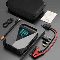 3000A 4500A Portable Car Jump Starter Air Compressor 150PSI Tire Inflator Power Bank USB Type-C Input Emergency LED Light