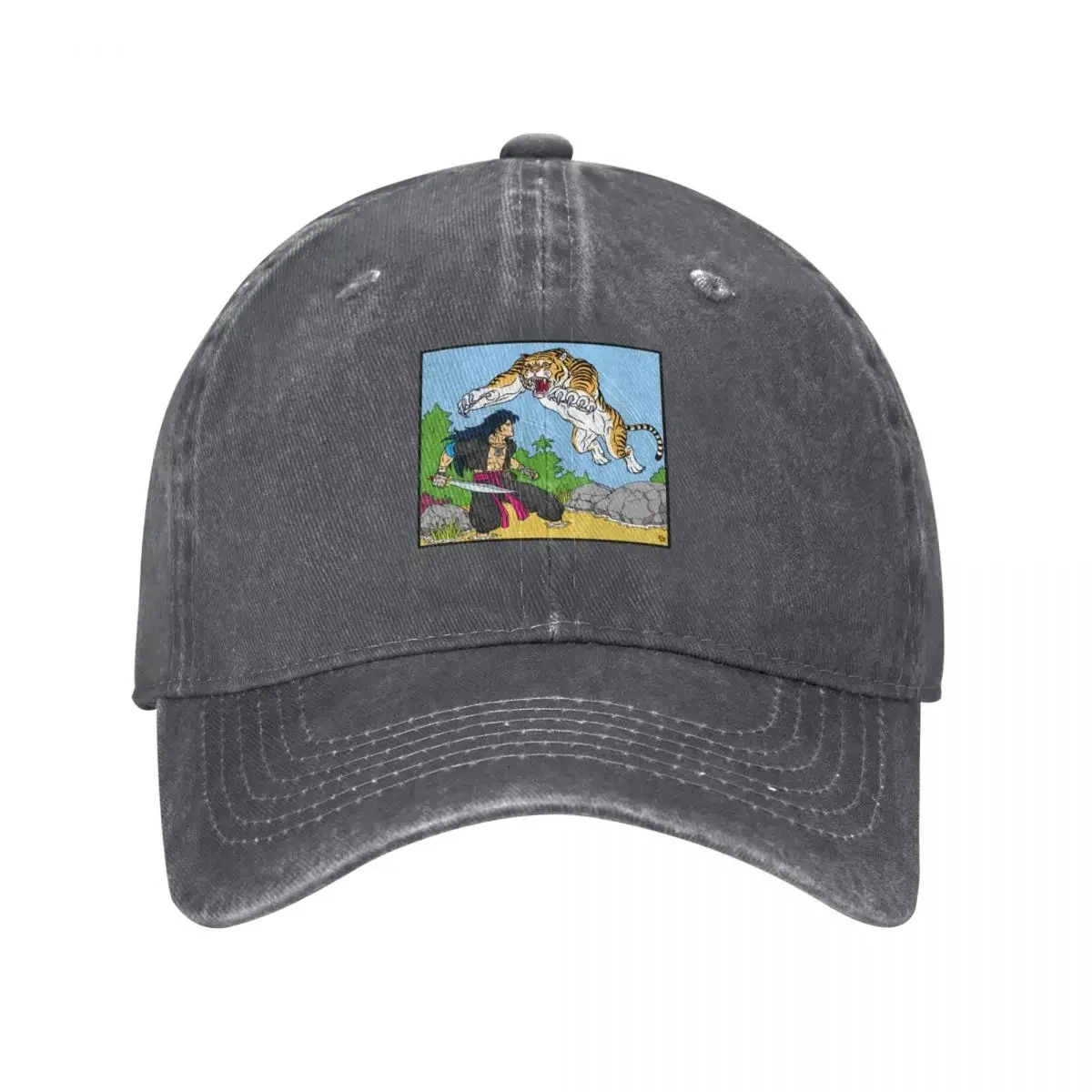 

Hmong Tiger Baseball Cap Fishing cap derby hat Beach For Men Women's