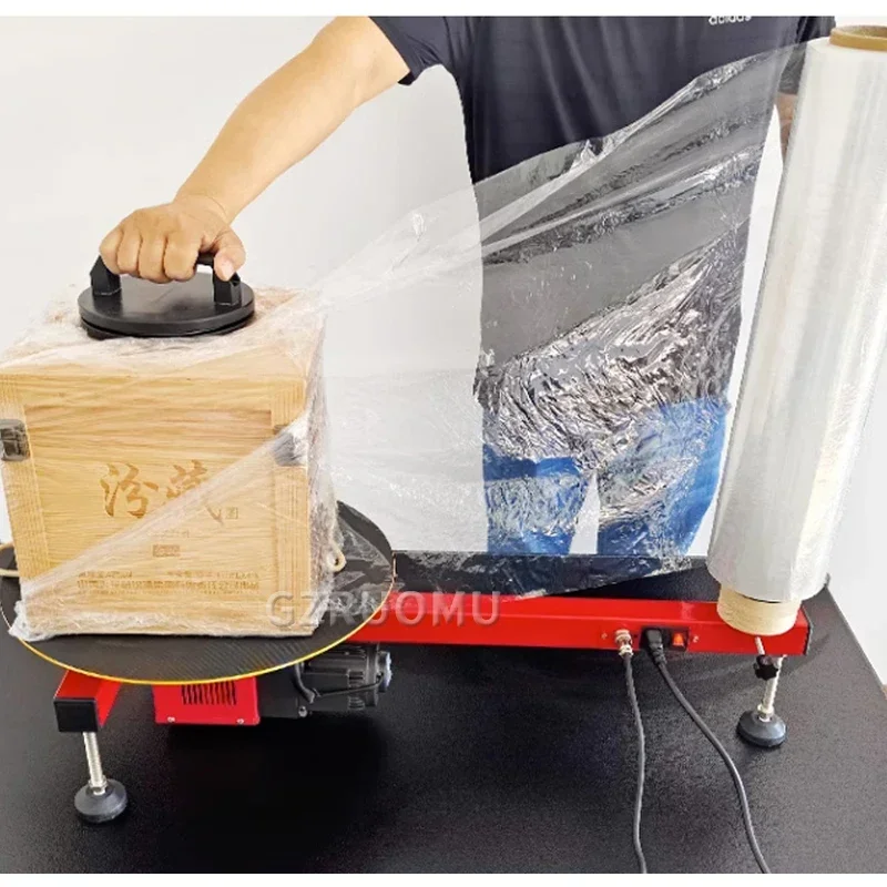 Electric Winding Film Packaging Machine Semi-Automatic PE Stretching Film Baler Express Logistics Carton Box Film Wrapping Tool