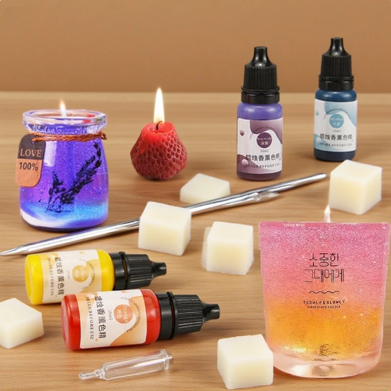 

10ml 20-color Aromatherapy Candle Essence Dye Set Highly Concentrated Easy To Color for Coconut Wax Soy Wax Pinchle Dyeing