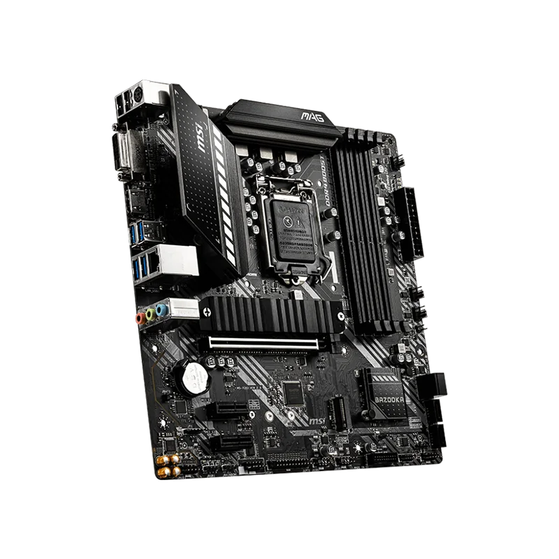 اللوحة الأم MSI MAG B460M BAZOOKA LGA 1200 Intel B460 SATA 6Gb/s Micro ATX Intel
