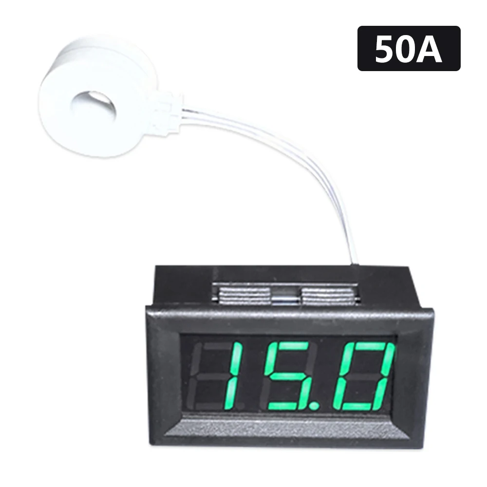 Mini Digital Atual Tensão Amp Medidor Medidor de Amperímetro com Efeito Hall Sensor Transformador dc v a 120v 100a