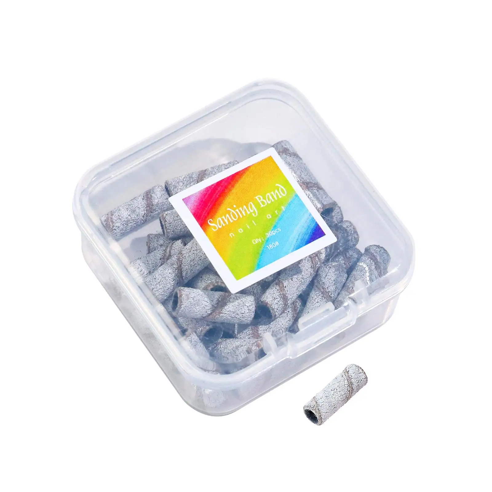 Fasce per levigatura per unghie da 3,1 mm Supporto per trapano in acciaio inossidabile Kit levigatrice per unghie elettrica per attrezzature per pedicure e manicure