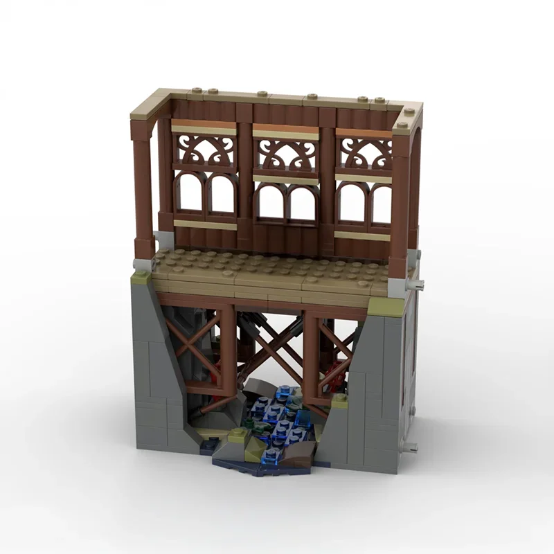 489pcs MOC HP Modulair De Houten Brug Harry Modelbouw Speelgoed Blokken Monteren DIY Creatief Onderwijs Kerstcadeau Baksteen