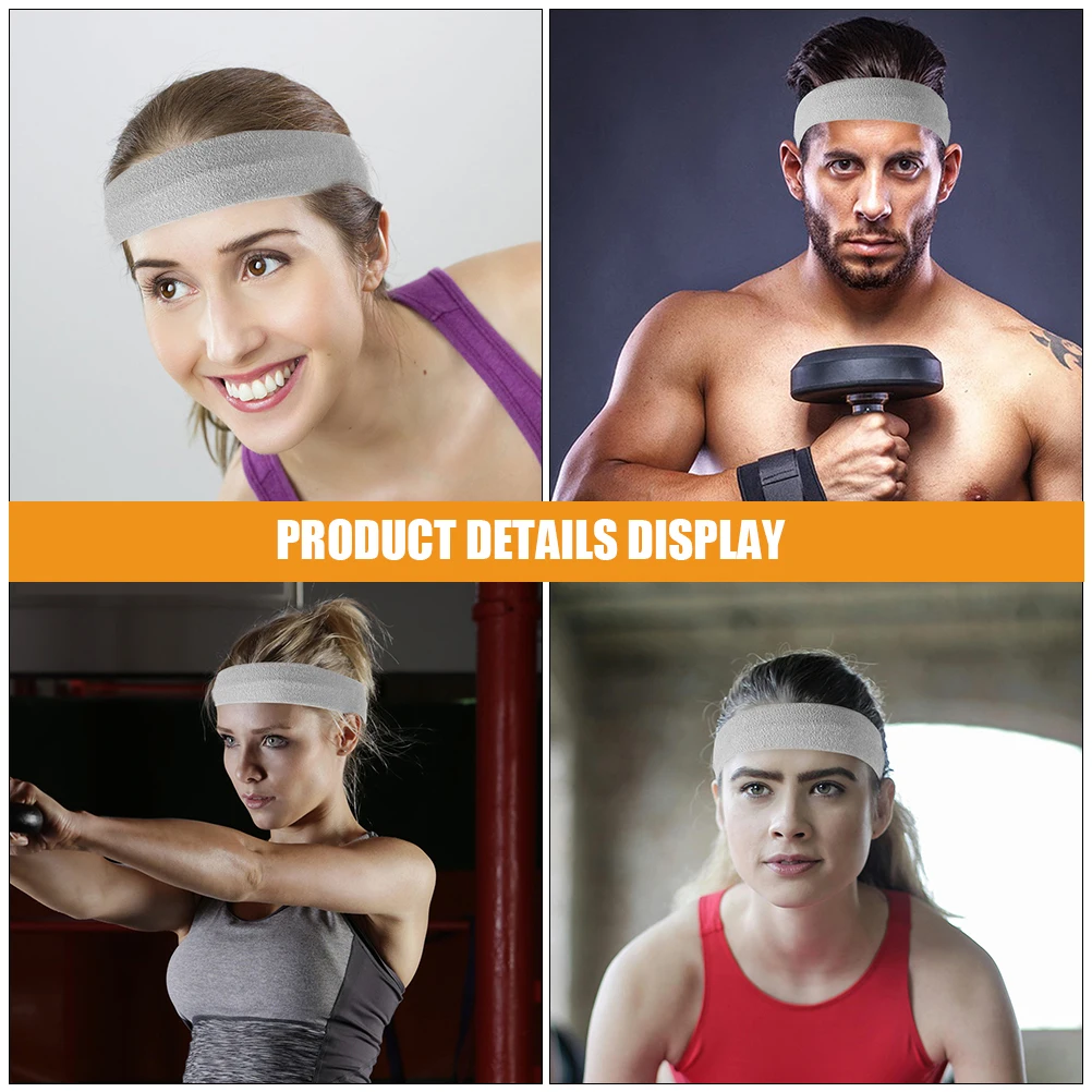 

2 Pcs Sports Headband Anti-sweat Headbands Breathable Fitness Headwear for Women Athletic Fabric Girls