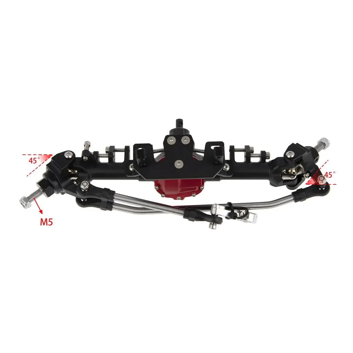 Aluminum Alloy Anodized Integrated Front Rear Straight Axle for 1/10 RC Crawler Car Axial SCX10 II RGT 86100 90046 90047