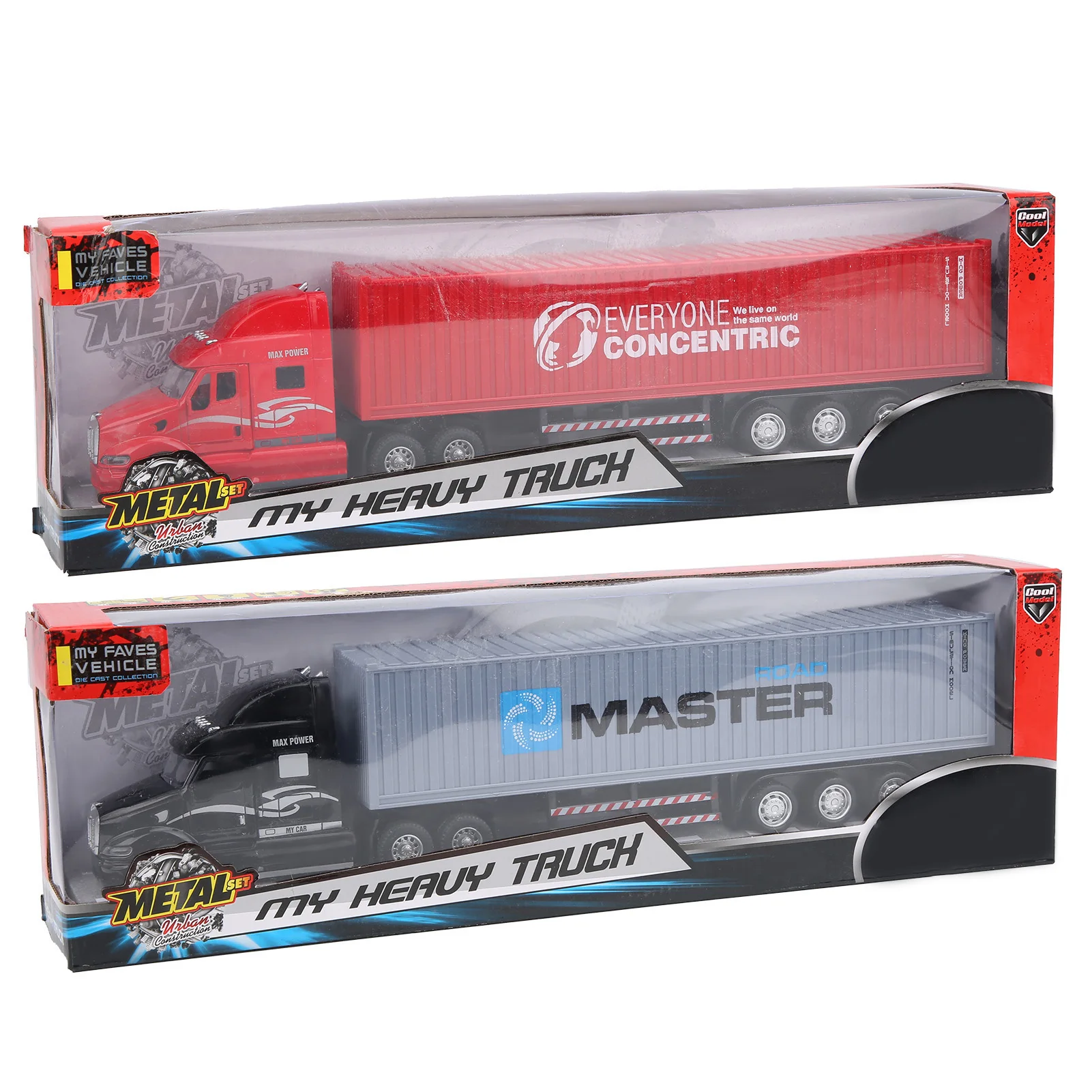 Alloy Simulation Container Car Model Children Kid Pull Back Car  with Sound Light Car  Alloy Car Model Children Car