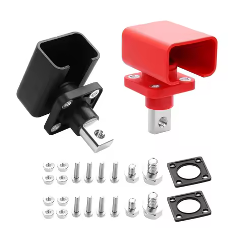 All Copper Lithium Battery Terminal High Current Black Red Battery Connector 100A/120A/150A/200A Battery Storage Terminal Post