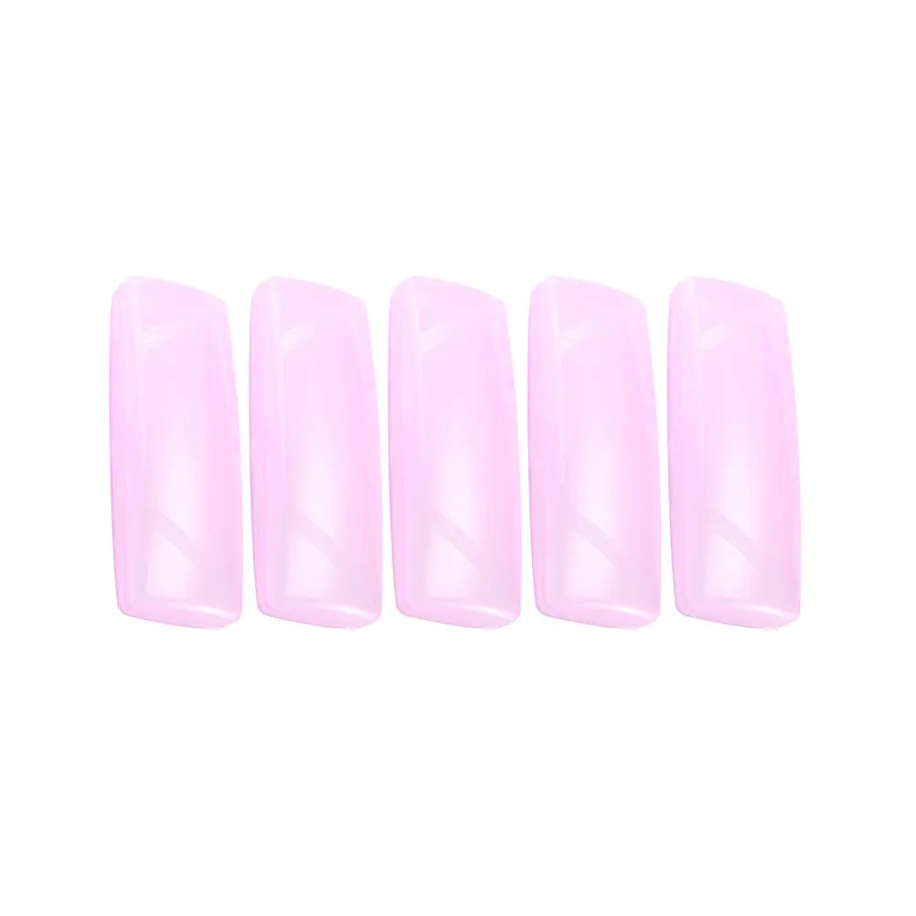 

5pcs Plastic Glasses Case Transparent Anti-Pressure Eyeglasses Box Scratch Resistant For Kids Adults Portable Sunglasses