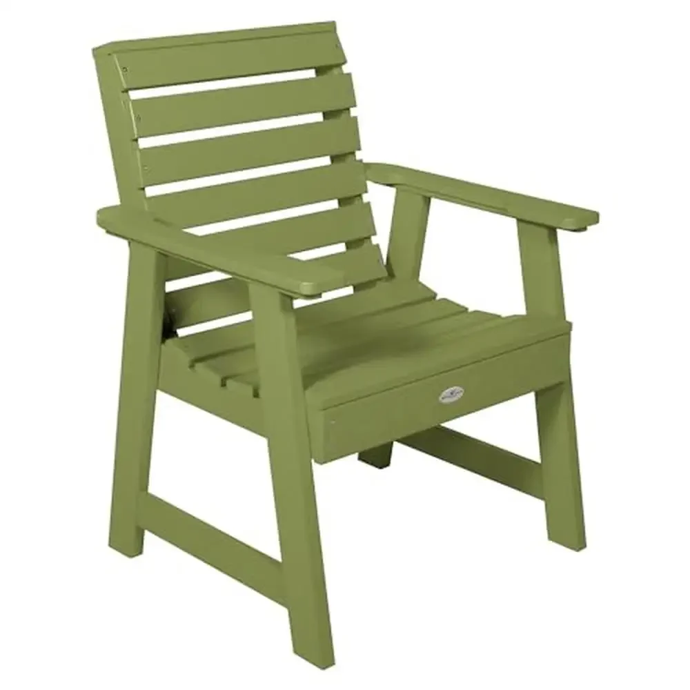 

Tropical Breeze Garden Chair with Arm Rest UV Inhibitors Made In USA Lot of Colors Low Maintenance Standard Size Plastic 35 lb