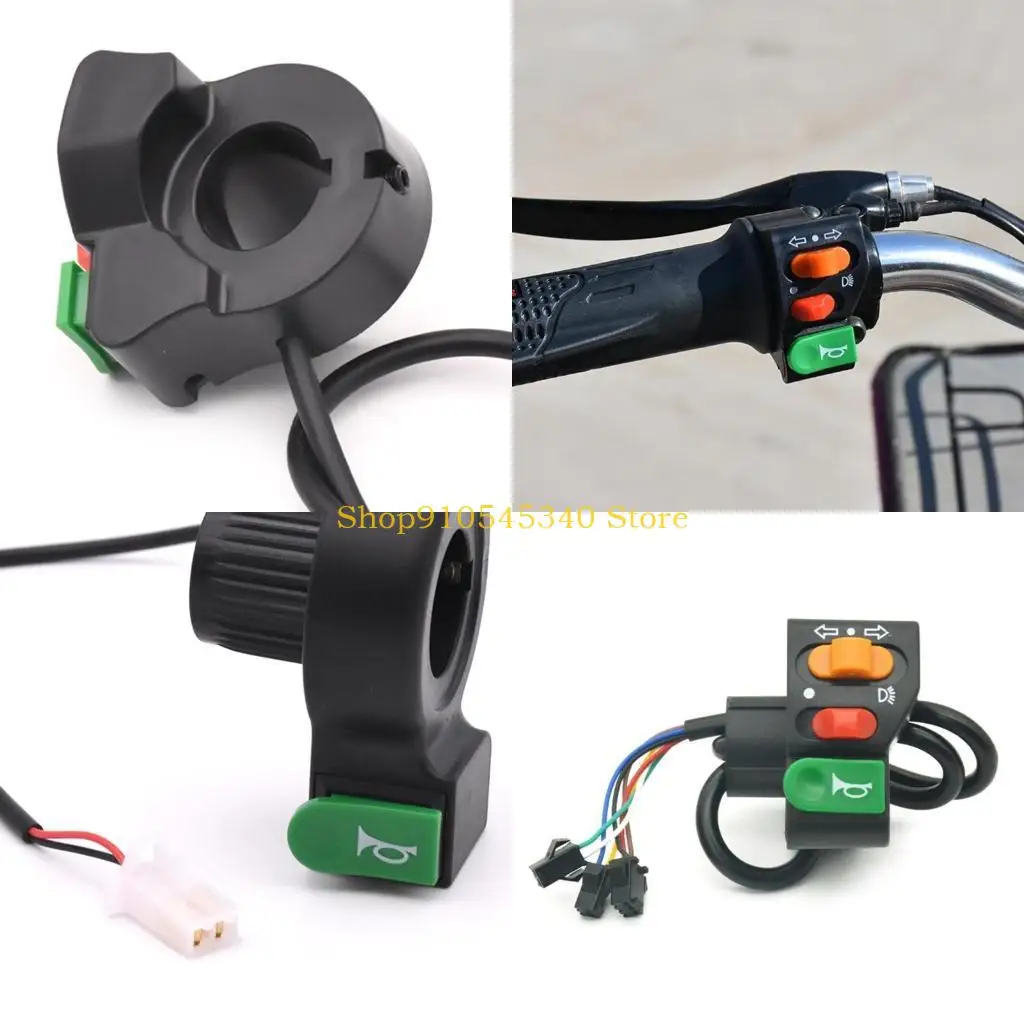 

U2JA Integrated Horn Turn Signal Headlight Switch Button for Motorcycles & Electric Scooters Suitable for CLICK125 150 Models