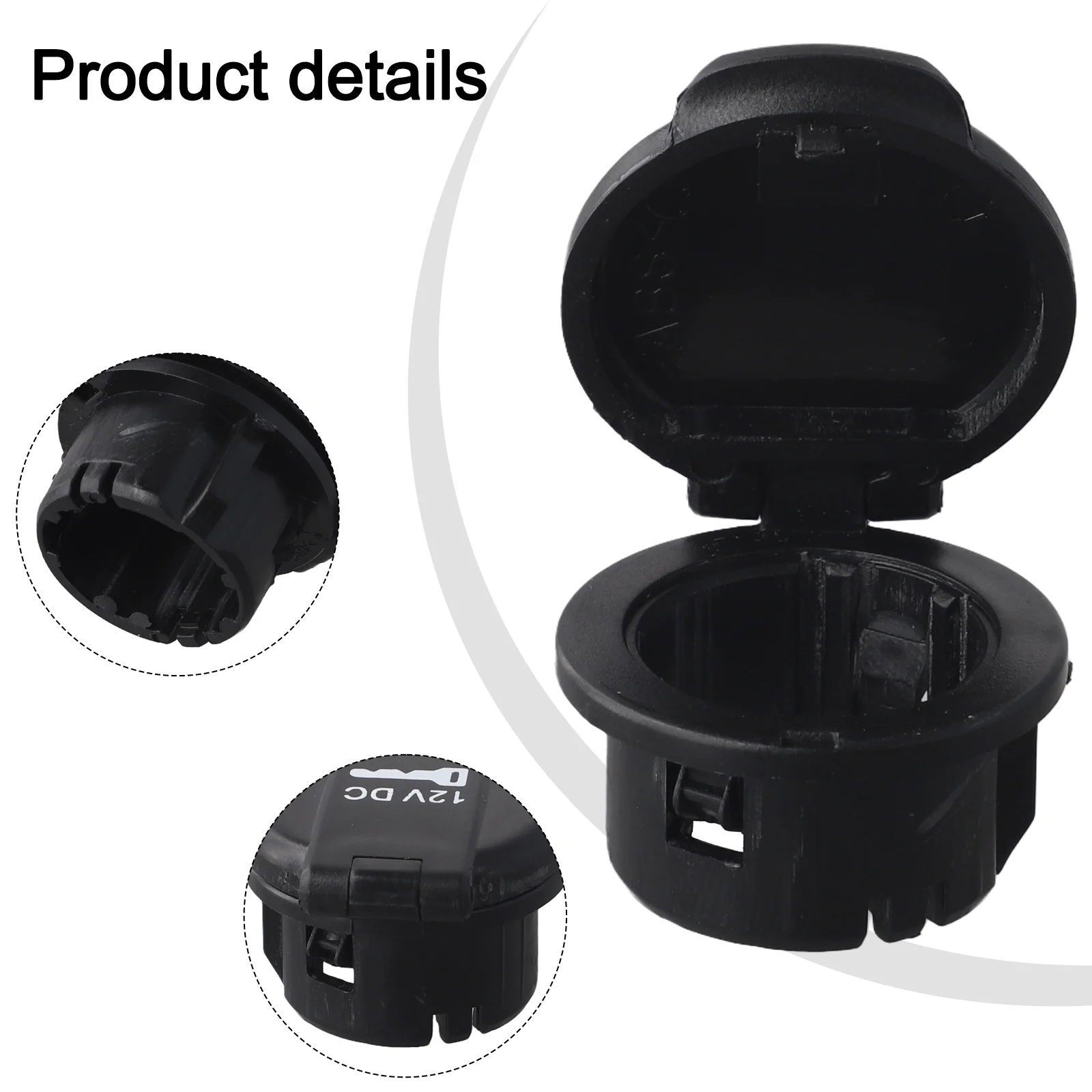 Innovative Protection High Durability Plastic Construction of the 12V Power Outlet Cap Cover Fits Multiple Vehicles