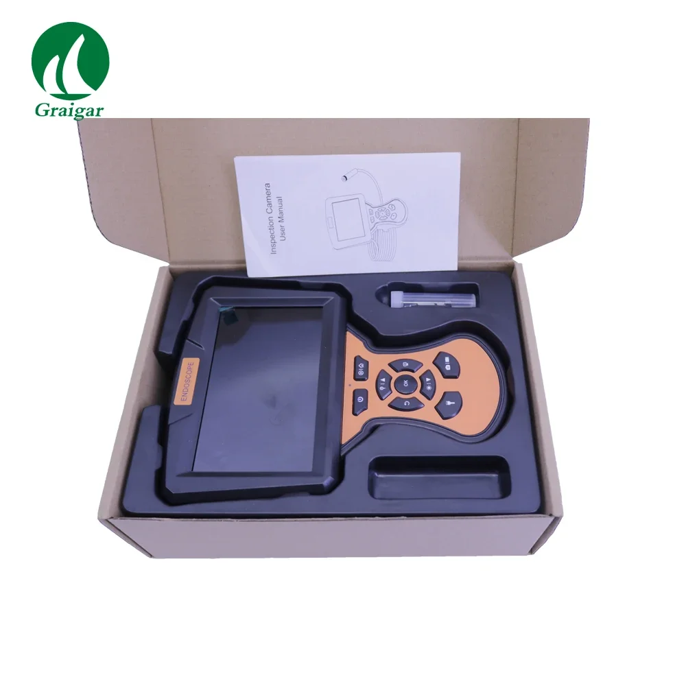 M50 เลนส์กล้องตรวจสอบงู Endoscope 1080P กันน้ํา Borescope ยานยนต์หน้าจอ 5 นิ้ว