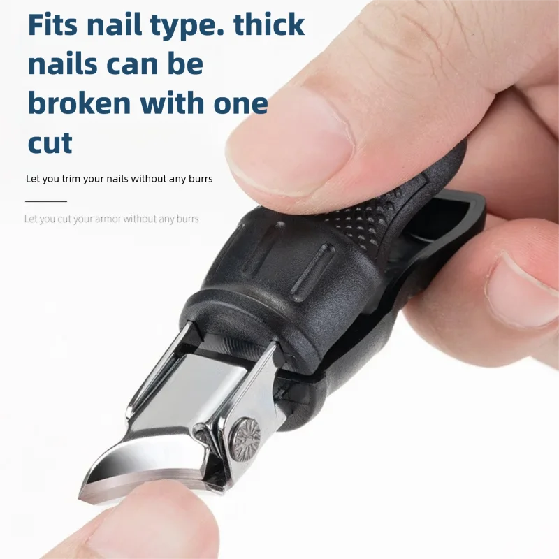 

1pcs Pointed Bevel Nail Clippers Ultra-Sharp High-End Nail Clippers Anti-Splash Nail Scissors Home Trimming Tools With Cover
