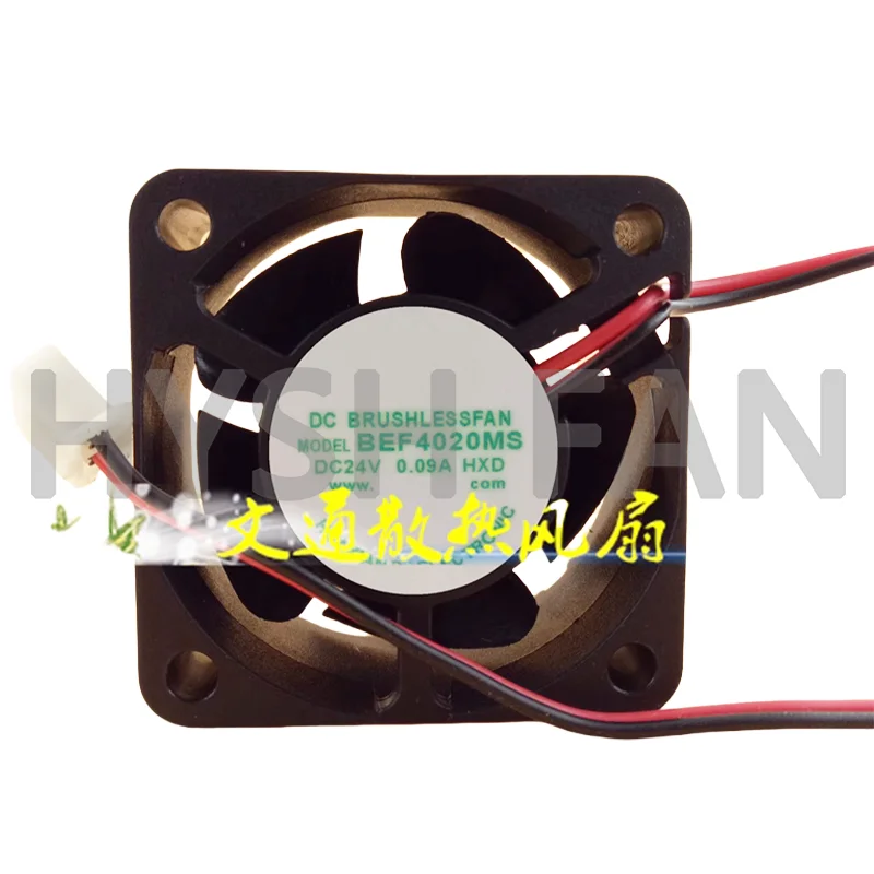 DC12V24V BEF0424MS 4020แชสซี2สาย4ซม. BEF4020MS พัดลมทำความเย็น