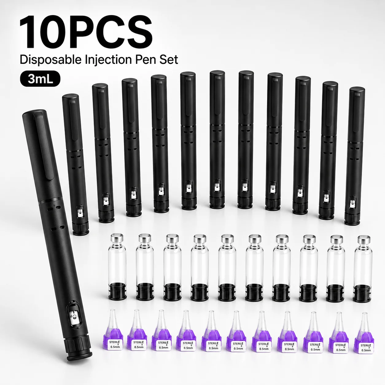 Travel Accessories Useful - 10PCS Set 3ml Insulin Injection Pens