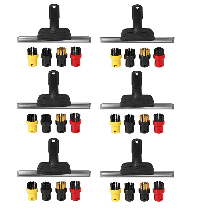 

6X для Karcher SC2 SC3 SC4 SC5 CTK20, скребок для оконной насадки, круглая щетка для пароочистителя, зеркал, влаги, очистки, щелезно-глобальных запасов