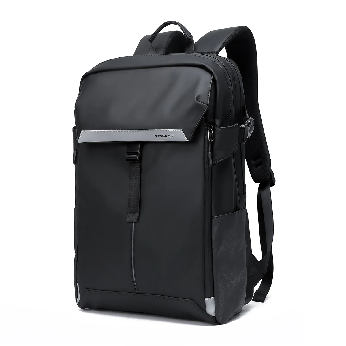 Trend Men's Backpack Reflective Large Capacity 15.6 inch Laptop Waterproof Backpack Anti-theft Zip Fashion Travel Backpack