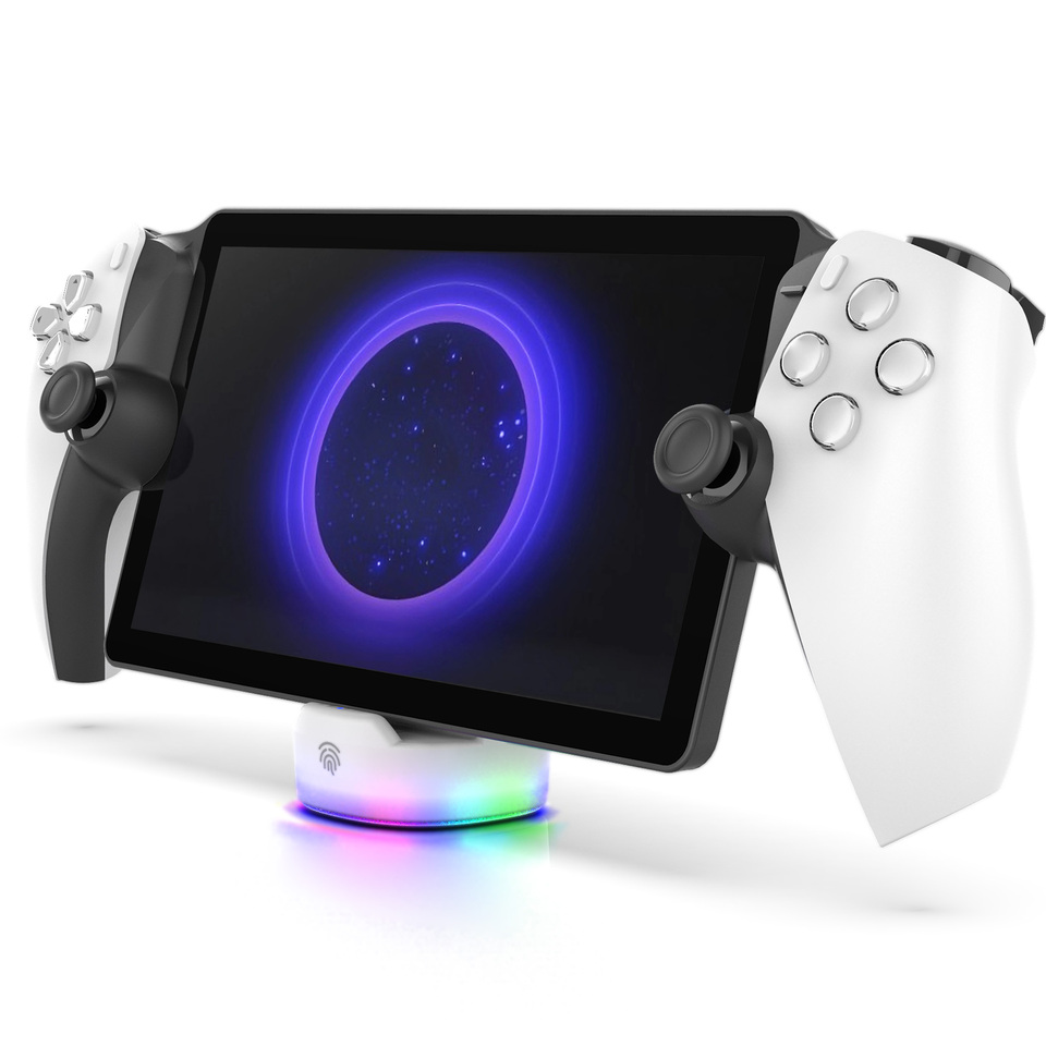  IPEGA Colorful Charging Stand for PS5 Portal With Vibrant RGB Lighting Effects,Magnetic Contact Charging & Handle Charging Base 
