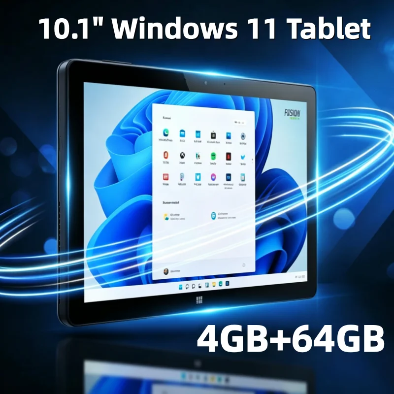Hot Sales Type-C 10.1" Windows 10 Tablet With Keyboard 4GB RAM 64GB ROM 64bit Intel Atom N3350 4 Core 1920 X 1200 IPS Resolution