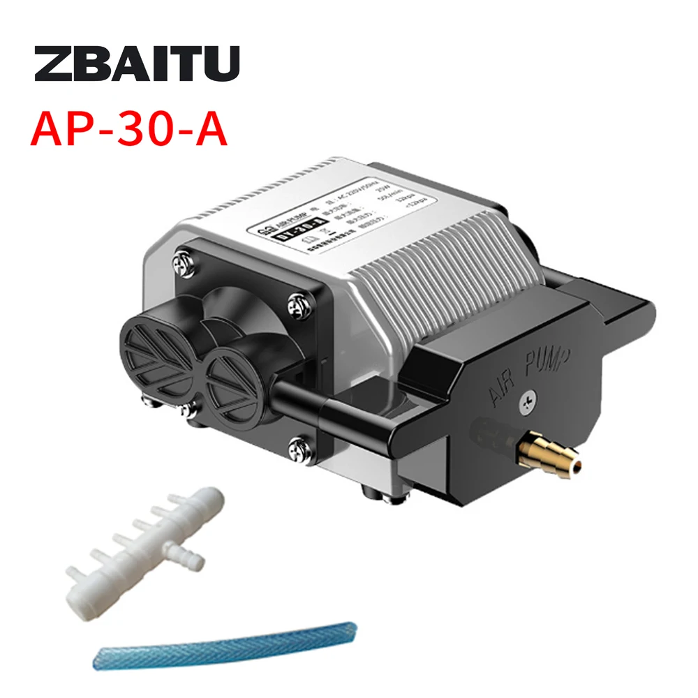 ZBAITU Air Pump Air Assisted with 100cm Hose for Laser Head Module Air Pump for Laser Engraving Module Cutting Head Tools