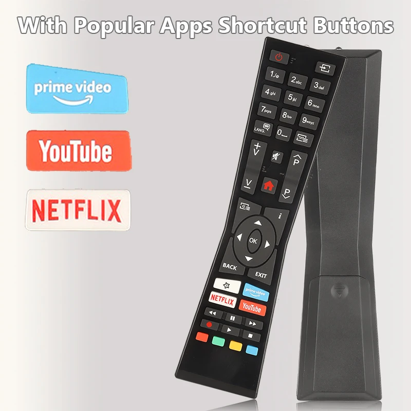 For RM-C3337 JVC-4K-UHD-TV-Remote-Control-Replacement With PrimeVideo NETFLIX YouTube Buttons, For JVC 4K UHD TV LT-49K790